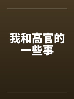 我和高官的一些事封面