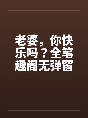 老婆，你快乐吗？全笔趣阁无弹窗封面