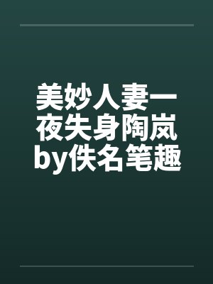 美妙人妻一夜失身陶岚by佚名笔趣阁无弹窗封面