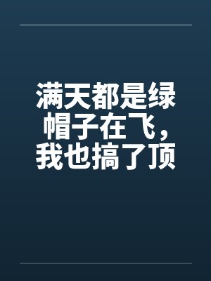 满天都是绿帽子在飞，我也搞了顶戴戴!笔趣阁无弹窗封面