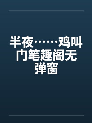 半夜……鸡叫门笔趣阁无弹窗封面